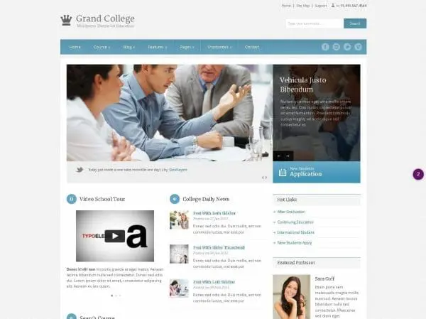 Grand College Wordpress Theme For Education