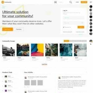 OneCommunity – BuddyPress Membership Theme